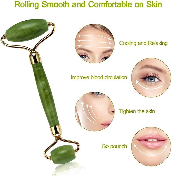 Jade Roller and Gua Sha Set