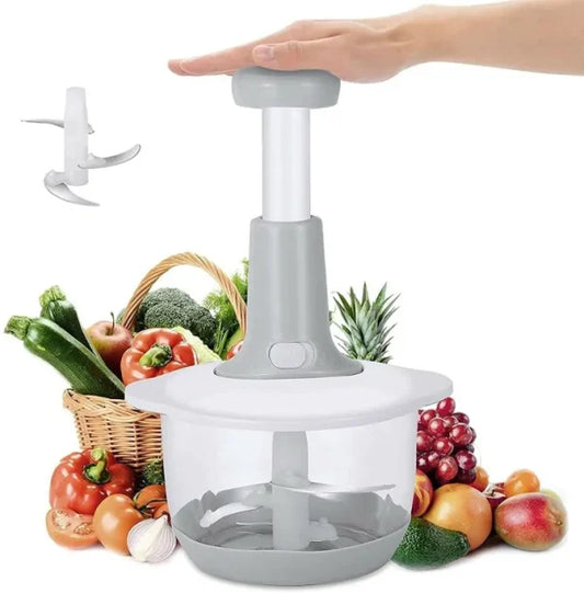 Manual Hand Push Chopper & Multifunctional Mixer 1.5 Liter