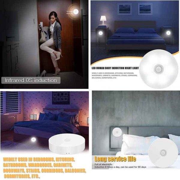 Intelligent Motion Sensor LED Light - USB Rechargeable