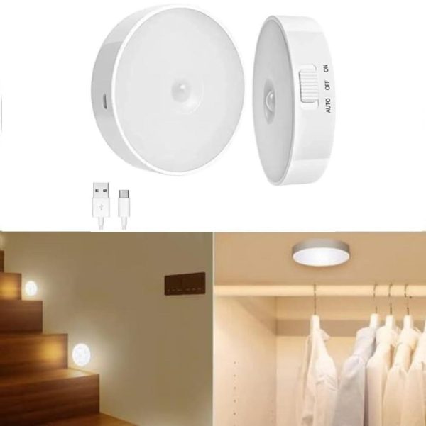 Intelligent Motion Sensor LED Light - USB Rechargeable